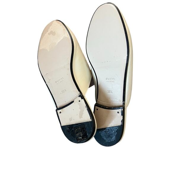 Gucci Princetown Leather Strawberry Slip on Horsebit Loafer Mules EU 38.5 US 8.5 - Picture 12 of 14